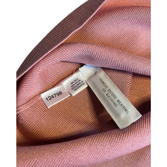 Ann Taylor Square Neck Mauve Pink Knit Tank Top Classic Pullover - Picture 5 of 5